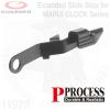 Extended Slide Stop for MARUI GLOCK Series Weight: 6gColor: Black, P-Process Surface Finish Technolo...