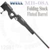 MB08A  MB-01 BK / Folding Stock & Fluted BarrelMB-01�� �⺻ �𵨷� �� ������ŷ(������ ������) ����̸��ø��ٷ��� ���̽� ��������...