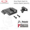 Steel Night Sight for MARUI M&P9 
(WHITE)�Ϻ� �׸������ �߱� ������ ����� ��ǰ���� ��ǰ�Դϴ�.
&nbsp;
Weight: 7gCol...
