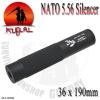 NATO 5.56 Silencer (Navy SEAL Team)�˷�̴� CNC ������ ���⵵���� �� ���� ��ǰ �Դϴ������� ���� �β��� 36mm�̸� ���̴� 190mm �Դϴپ� ��...