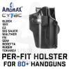 Per Fit Holster for 80 + Handguns (BK)80�� �̻��� ���� �� �������Ʈ�� ȣȯ�Ǵ� Ȧ����(GLOCK, SIG SAUER, CZ, RUGER, M&P,...