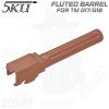 Fluted Gold Barrel for TM G17/18C���� ������ �۷�17 / �۷�18 ȣȯ���� �˷�̴� CNC ����(��� �Ƴ����¡)���� ���(Anodized Finish)...