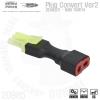 Plug Convert Ver2 Deans(Female) - Mini Tamiya(Male) �÷��� ��ȯ��Deans(Female)���� Mini Tamiya(Male)�� ��ȯ�ϴ� ��...