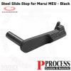 ������ ������ MEU ��ƿ �����̵� ������ ��Ʈ, ����ī�Ŀ��� ȣȯ�� �˴ϴ�.Steel Slide Stop for Marui MEU - BlackWeight: 12 gMa...