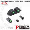 ������ �۷�18C�� ��ö ������/���Ƽ�Steel Night Sight for MARUI GBB GLOCK-18CWeight: 7gColor: Black, P-Process Surf...